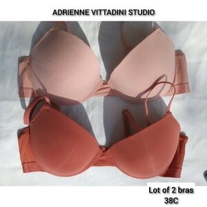 Lot of 2 pushup bras Adrienne Vittadini